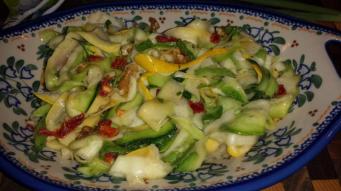 squash ribbon salad